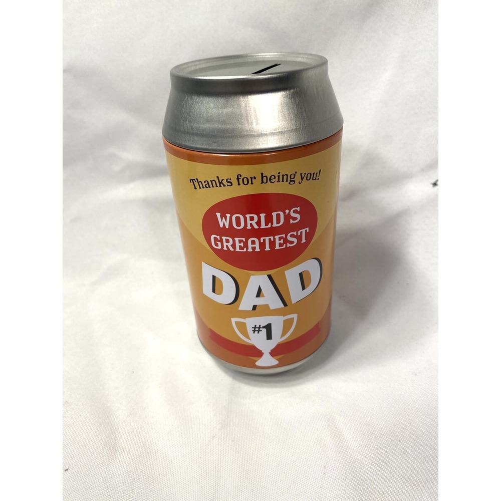 NEW 6 inch fathers day metal coin bank - Picture 3 of 6